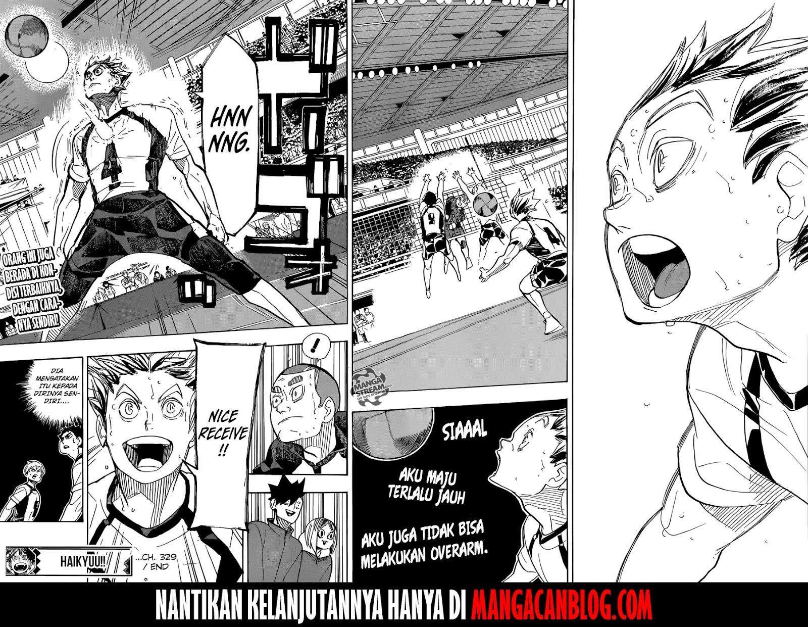 Haikyuu!! Chapter 329 - halaman 21