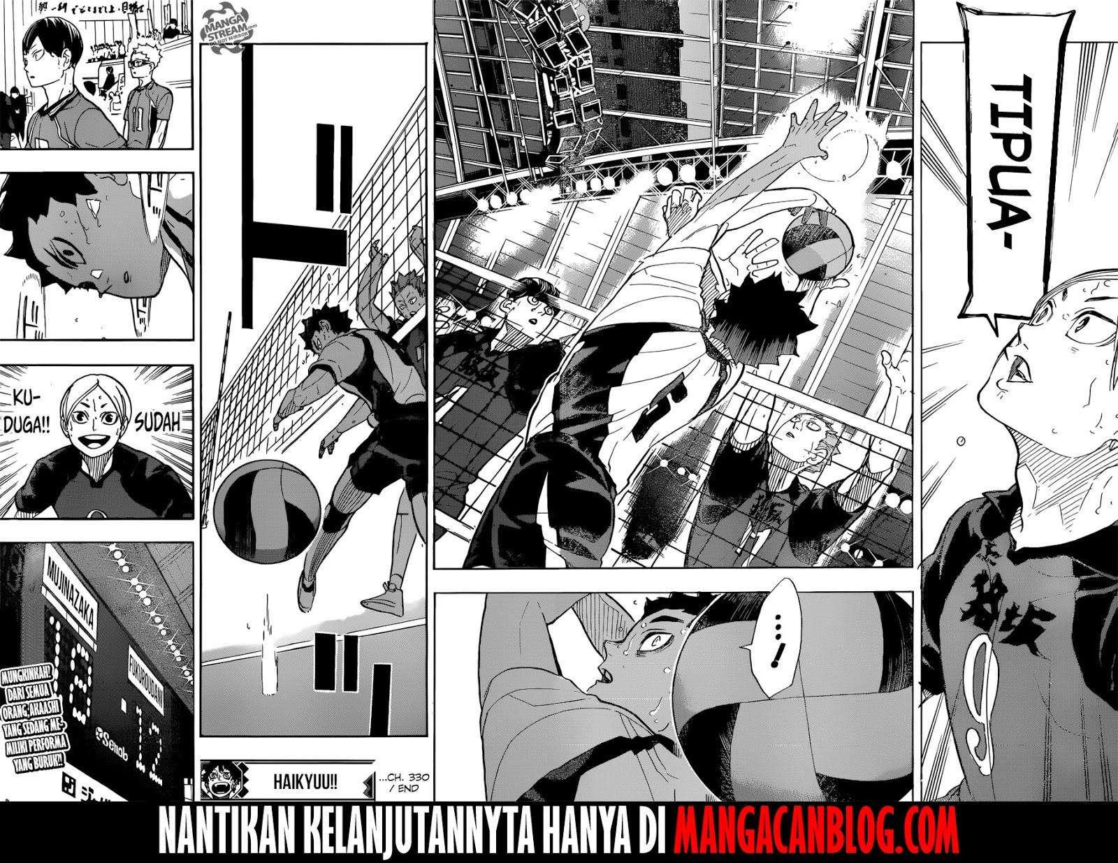 Haikyuu!! Chapter 330 - halaman 18