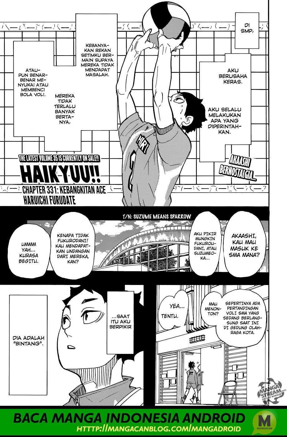 Haikyuu!! Chapter 331 - halaman 1