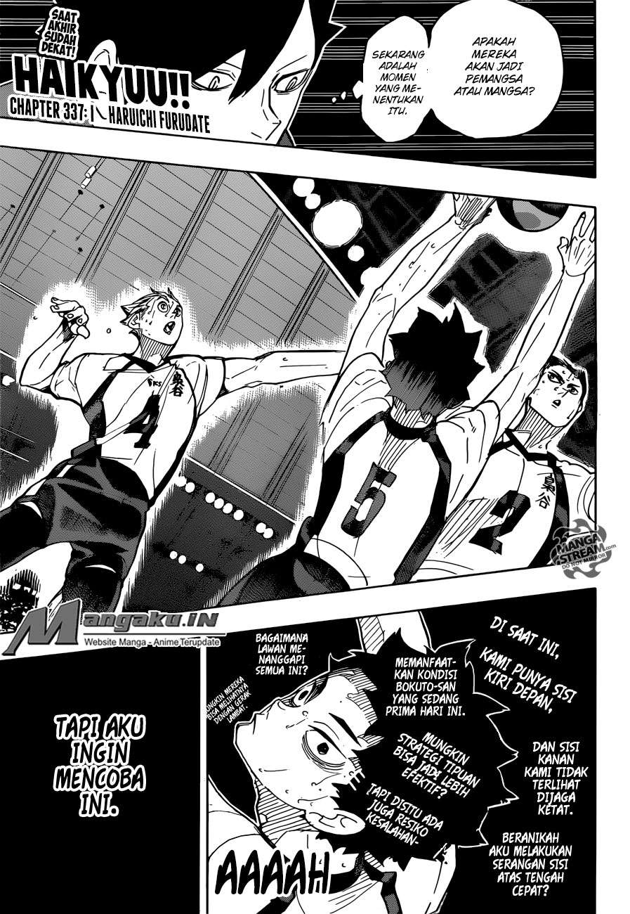 Haikyuu!! Chapter 337 - halaman 2