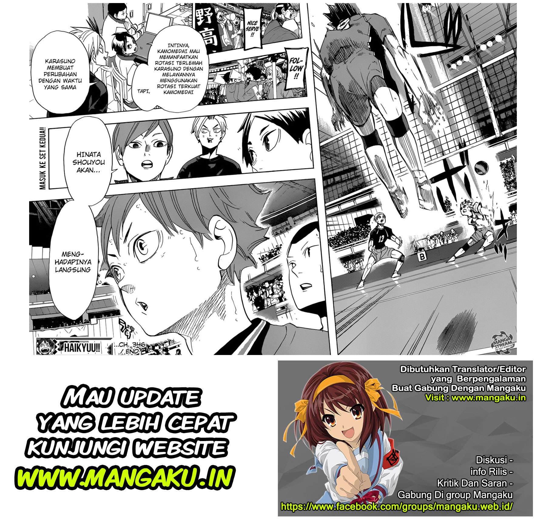 Haikyuu!! Chapter 346 - halaman 21