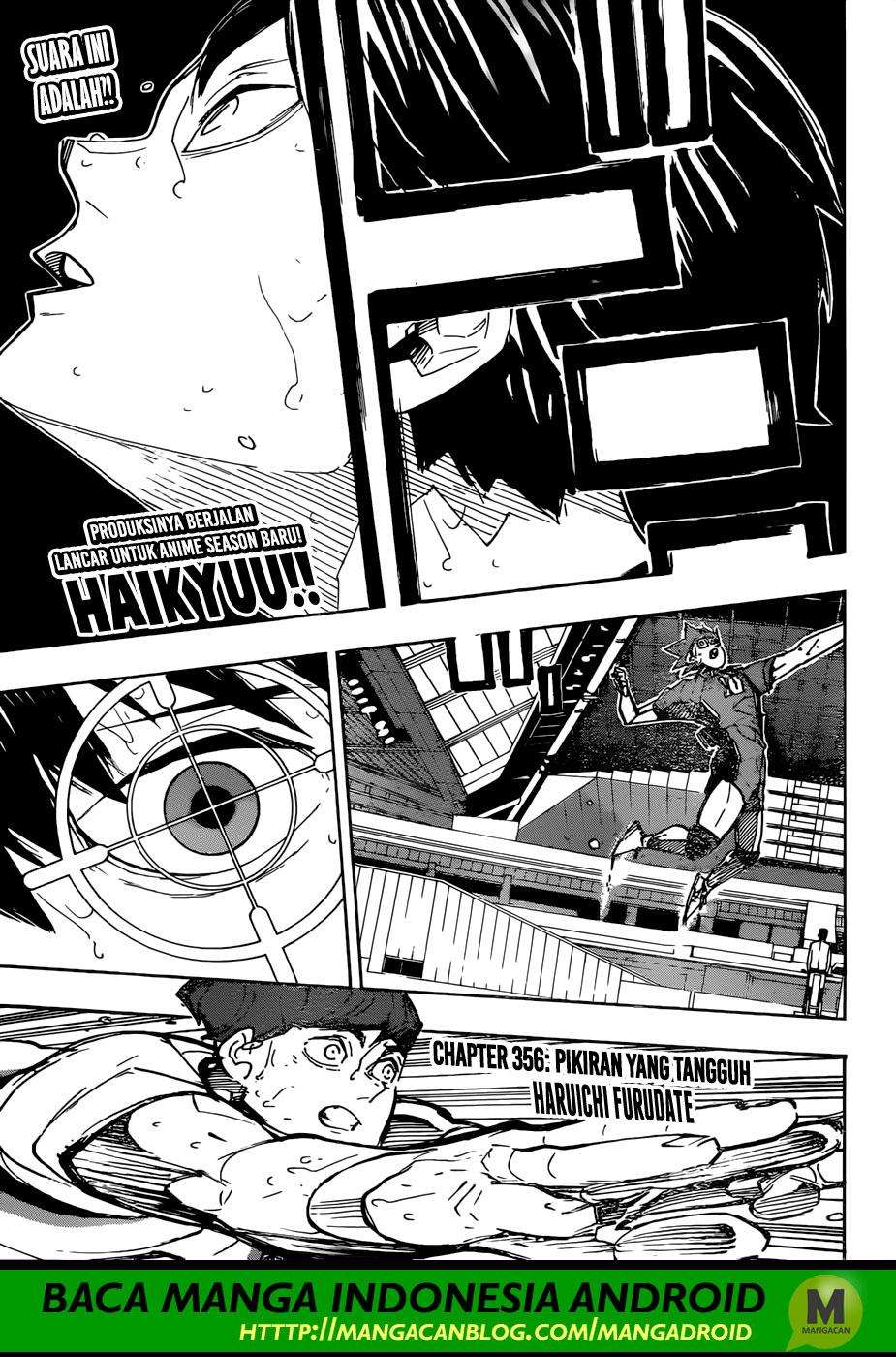 Haikyuu!! Chapter 356 - halaman 1