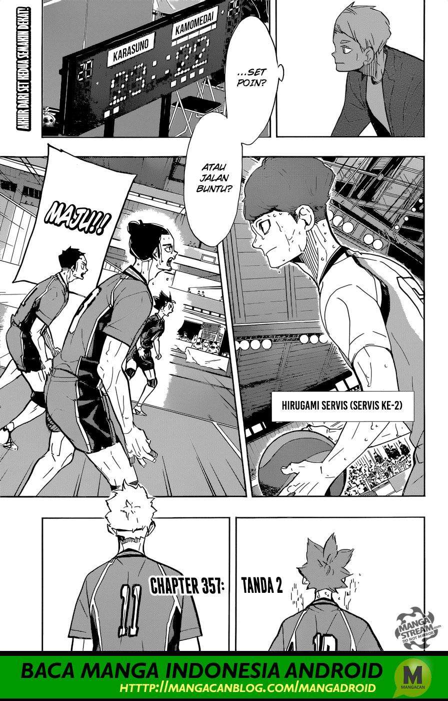 Haikyuu!! Chapter 357 - halaman 3
