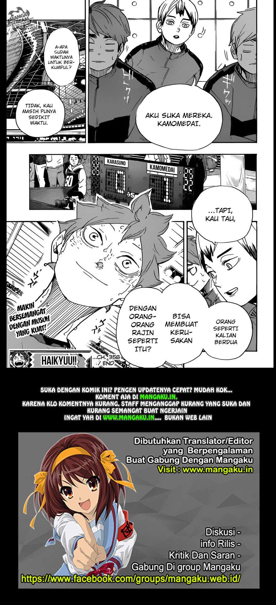 Haikyuu!! Chapter 358 - halaman 18
