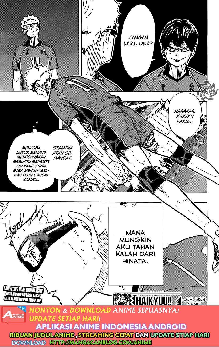 Haikyuu!! Chapter 363 - halaman 17