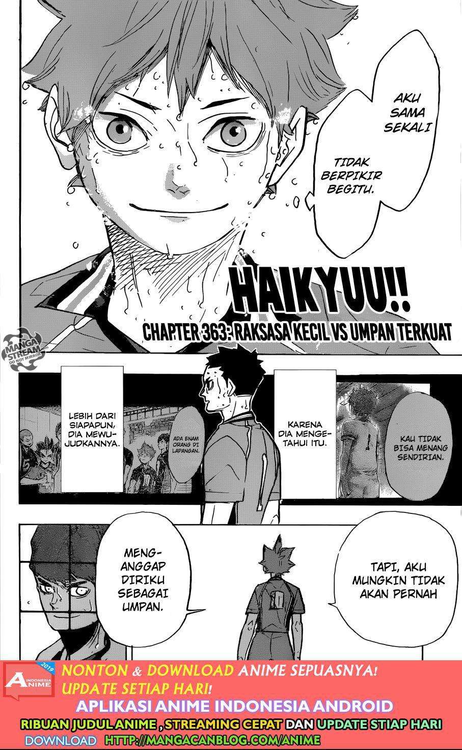 Haikyuu!! Chapter 363 - halaman 2
