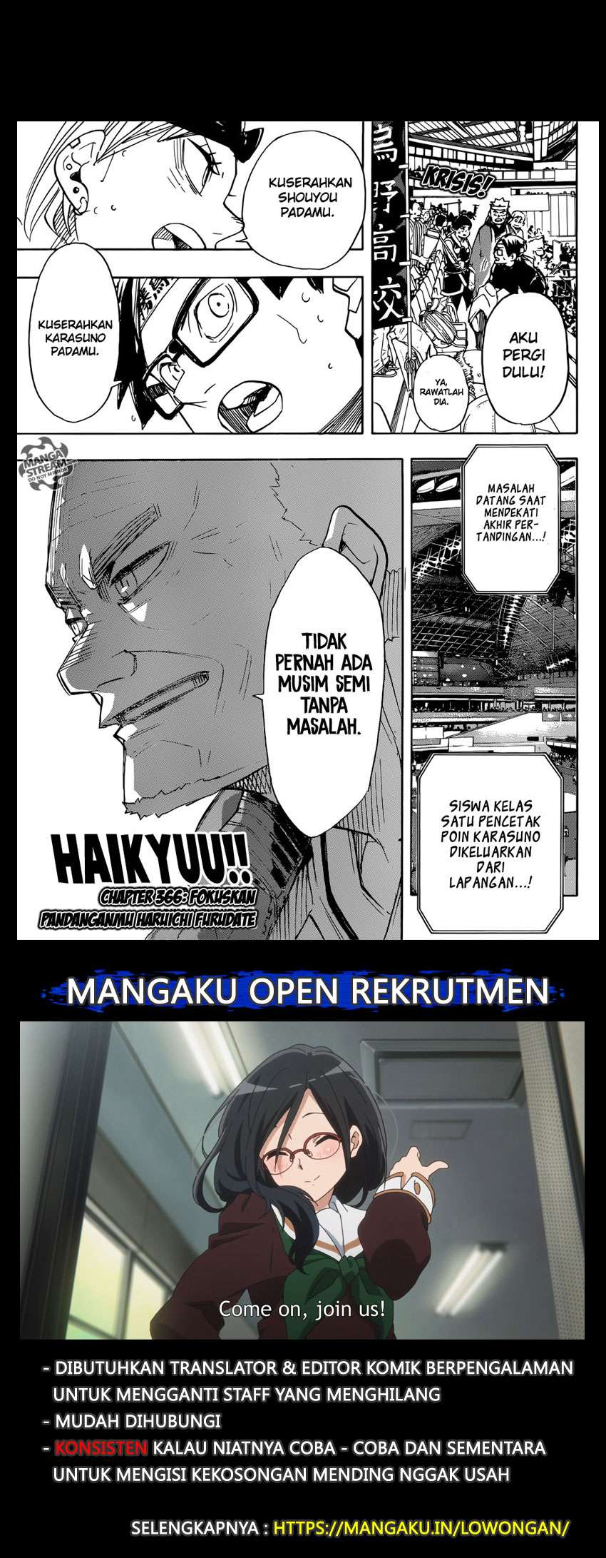 Haikyuu!! Chapter 366 - halaman 2