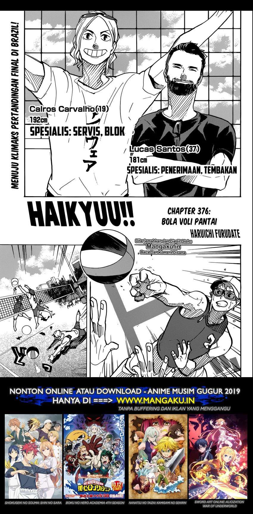 Haikyuu!! Chapter 376 - halaman 2