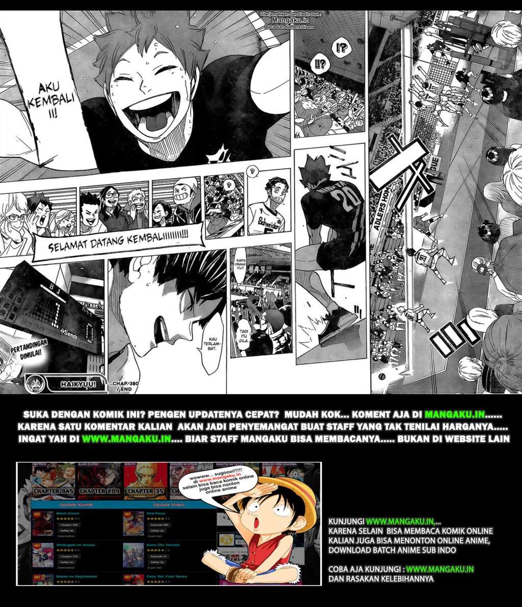 Haikyuu!! Chapter 380 - halaman 14