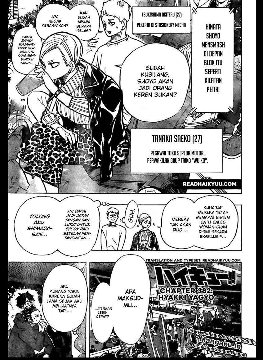 Haikyuu!! Chapter 382 - halaman 2