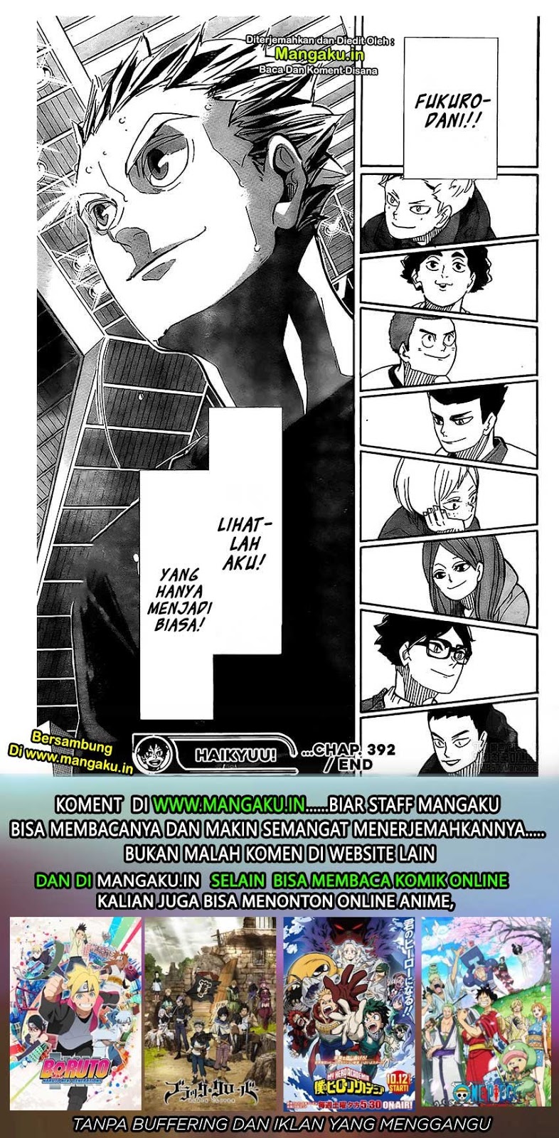 Haikyuu!! Chapter 392 - halaman 18