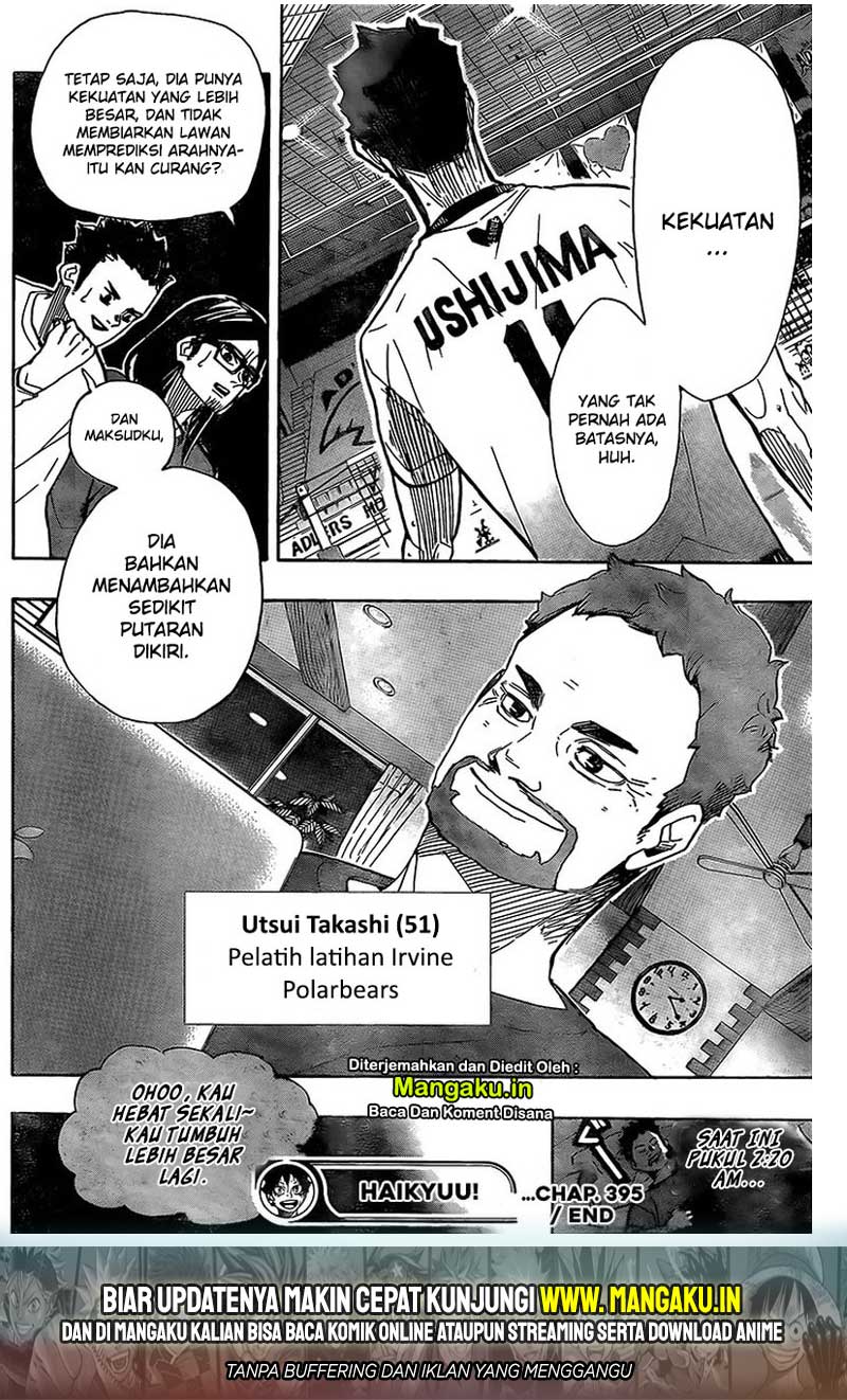 Haikyuu!! Chapter 395 - halaman 17