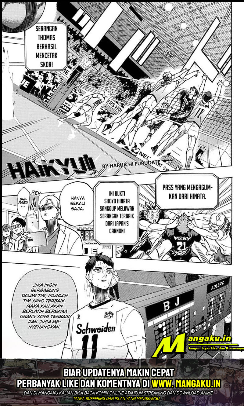 Haikyuu!! Chapter 399 - halaman 2