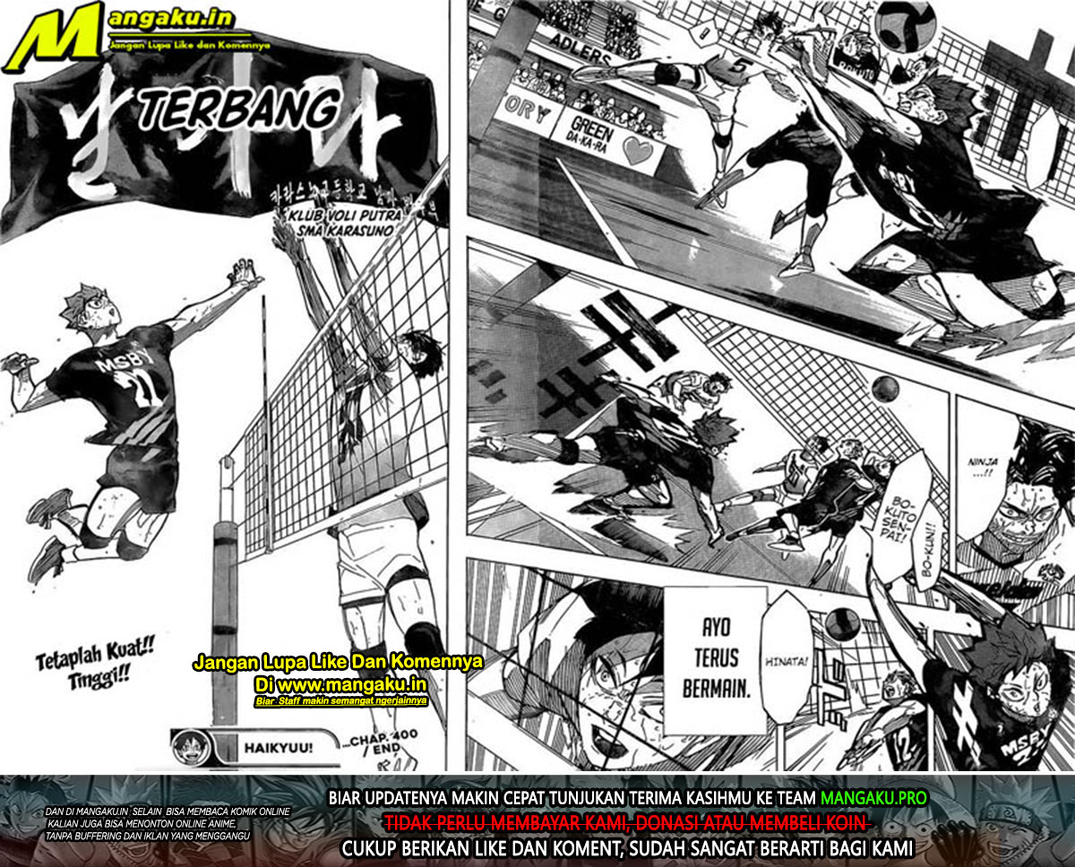 Haikyuu!! Chapter 400 - halaman 13