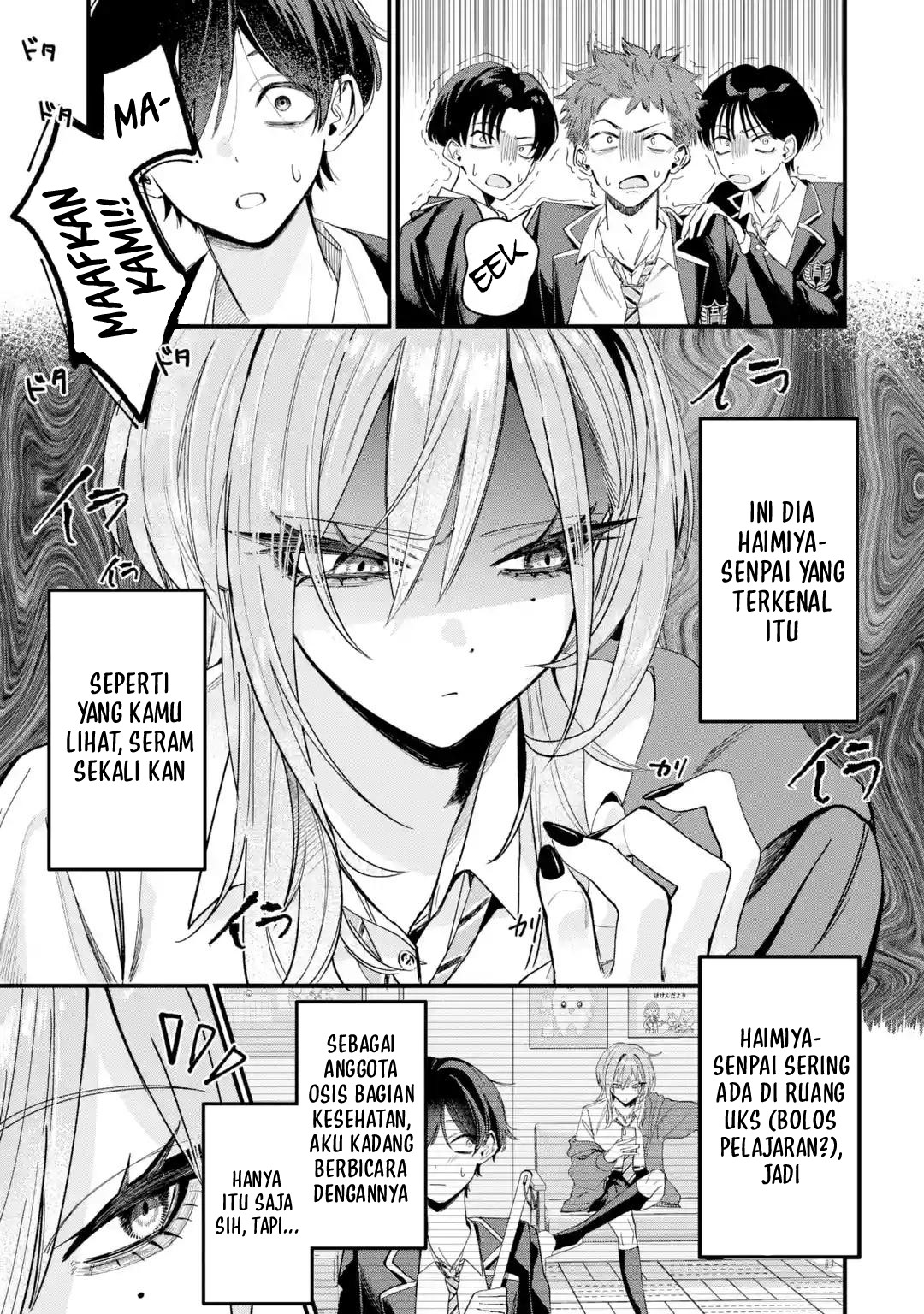 Haimiya-senpai wa Kowakute Kawaii Chapter 1 - halaman 4