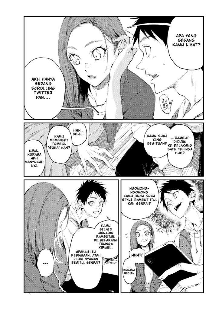 Hair Pulled Back Over One Ear Chapter 0.1 - halaman 4