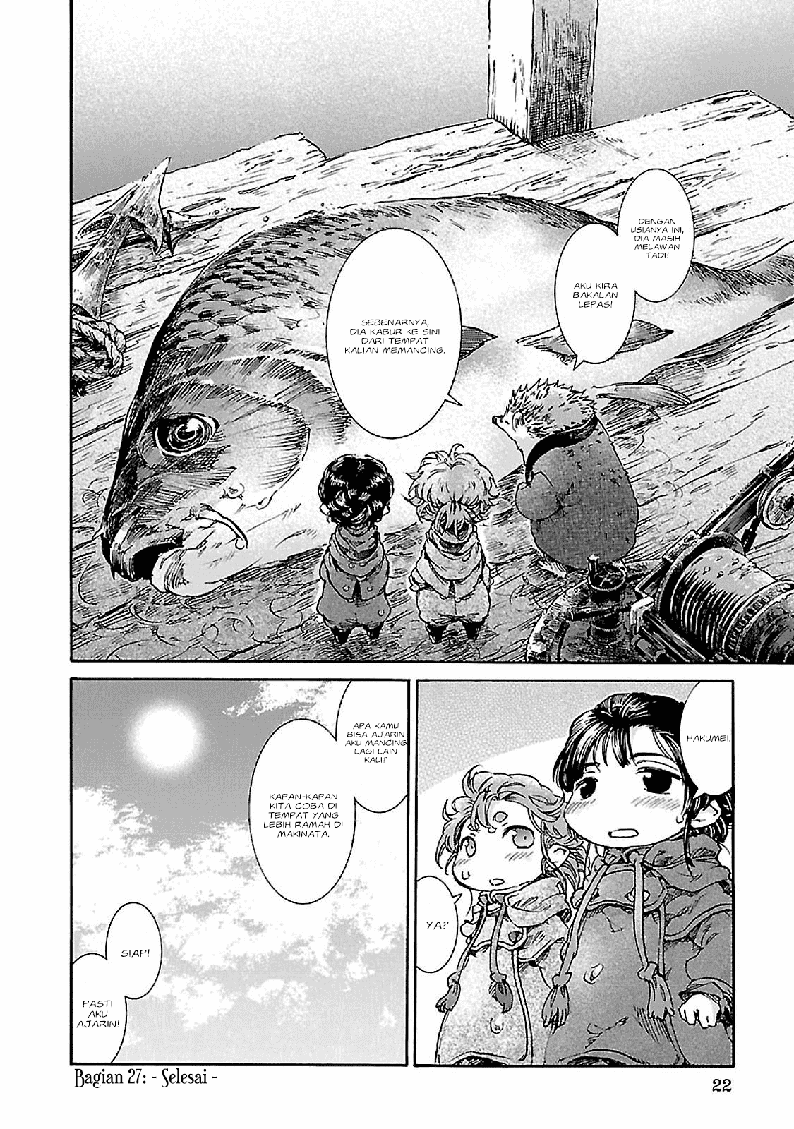 Hakumei to Mikochi Chapter 27 - halaman 22