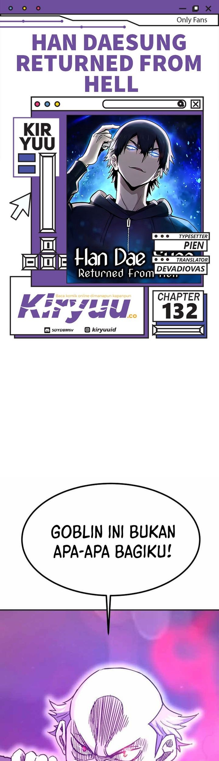 Han Dae Sung Returned From Hell Chapter 132 - halaman 1