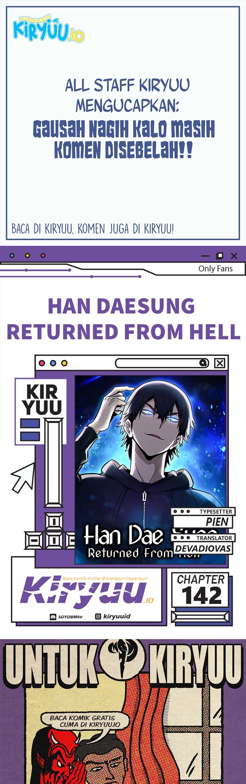 Han Dae Sung Returned From Hell Chapter 142 - halaman 1