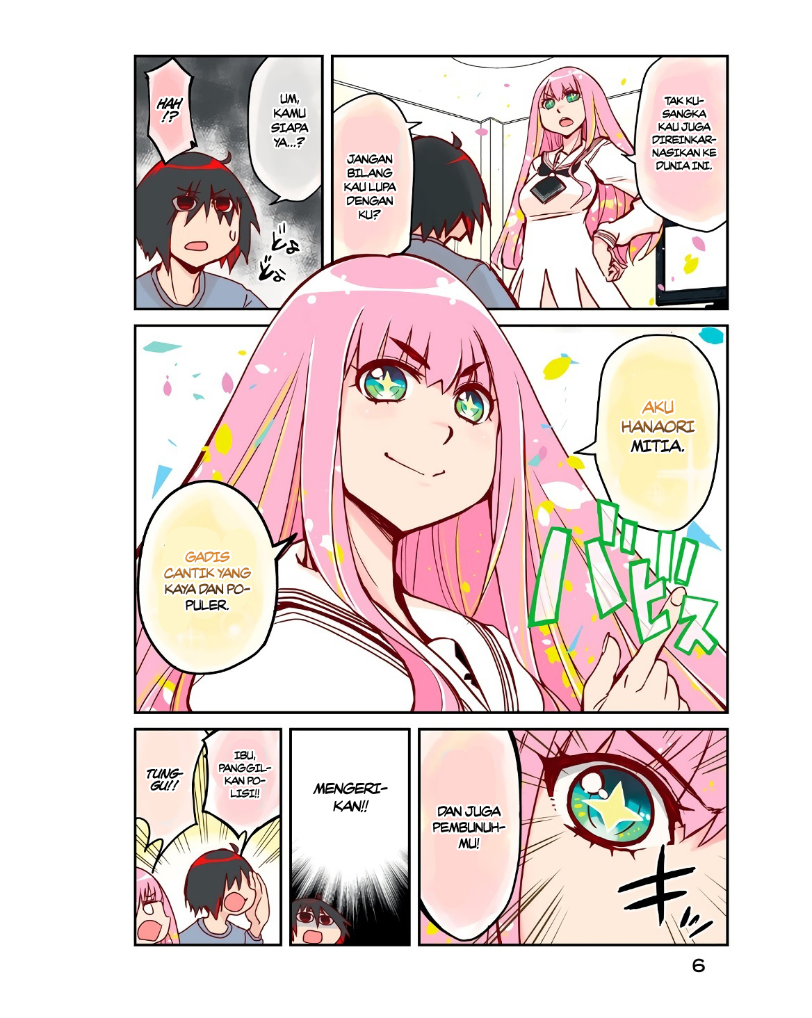 Hanaori-san wa Tensei shitemo Kenka ga Shitai Chapter 1 - halaman 9