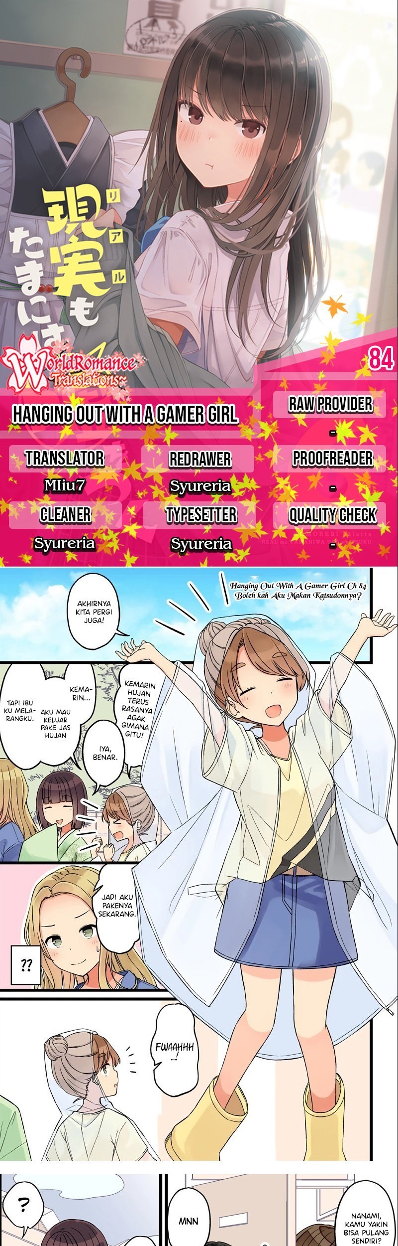 Hanging Out with a Gamer Girl Chapter 84 - halaman 1