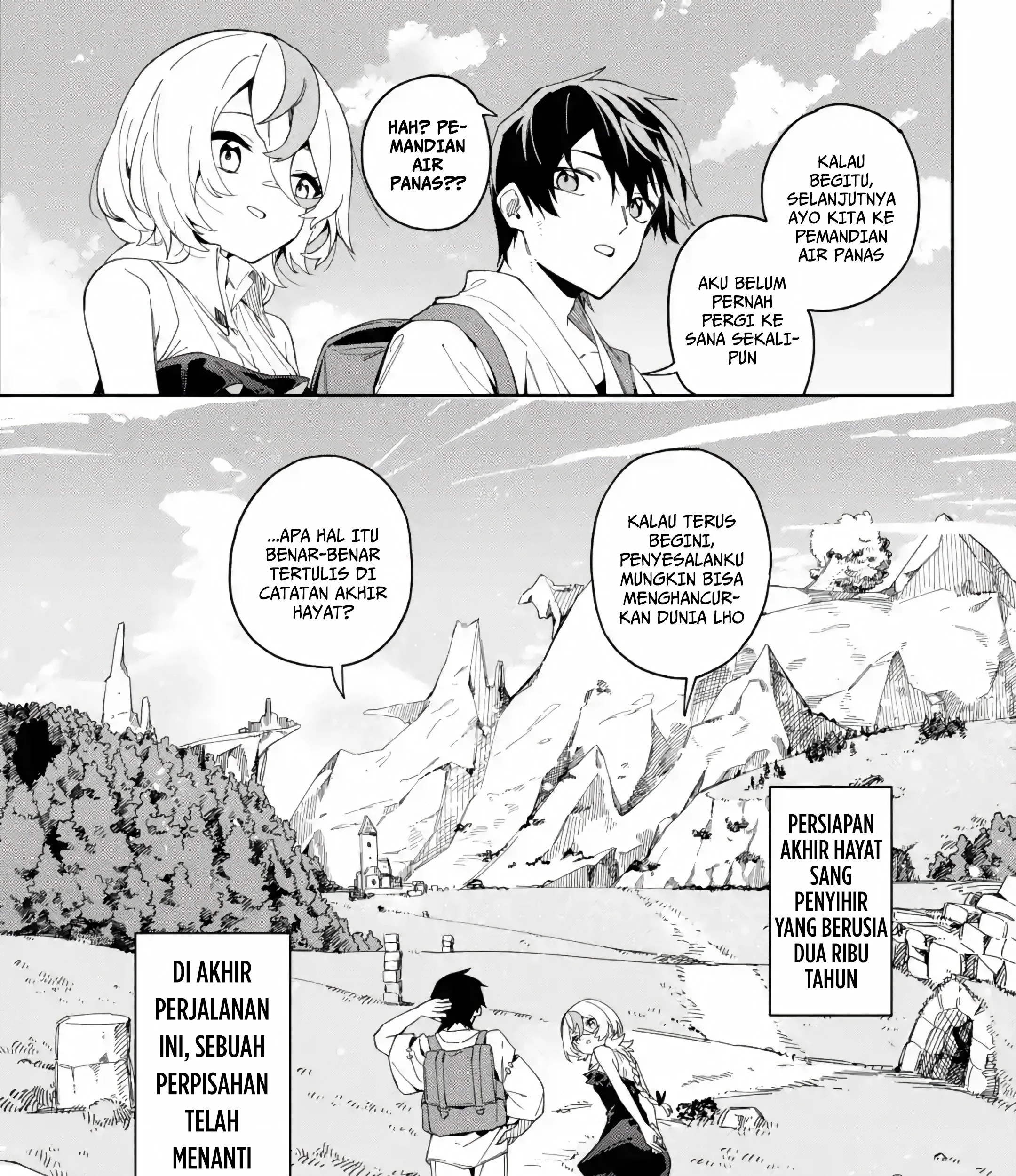 Hatsukoi no Majo kara Tanomareta Shigoto wa, Kanojo ga Shinu made no Junbi datta. Chapter 1 - halaman 147