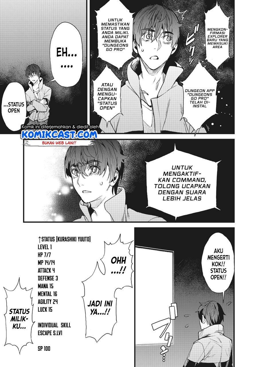 Hazure Skill ‘Nigeru’ De Rre Wa Kyokugen Tei Reberu No Mama Saikyou Wo Mezasu Chapter 1 - halaman 30