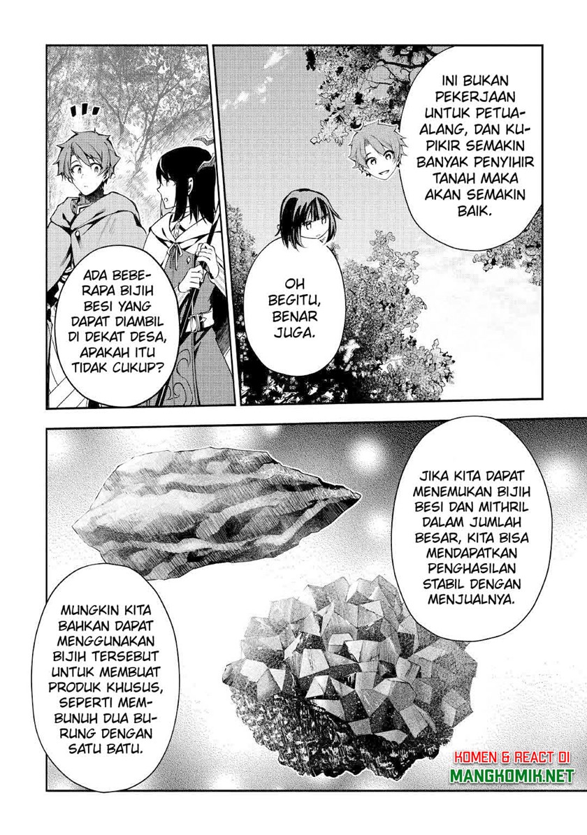 Hazure Zokusei Tsuchi Mahou no Sei de Henkyou ni Tsuihou sareta node, Gangan Ryouchi Kaitaku shimasu! Chapter 5 - halaman 22