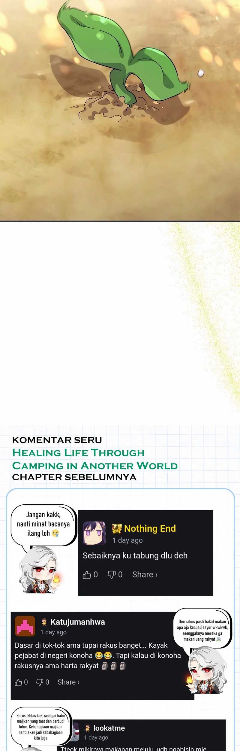 Healing Life Through Camping in Another World Chapter 63 - halaman 77
