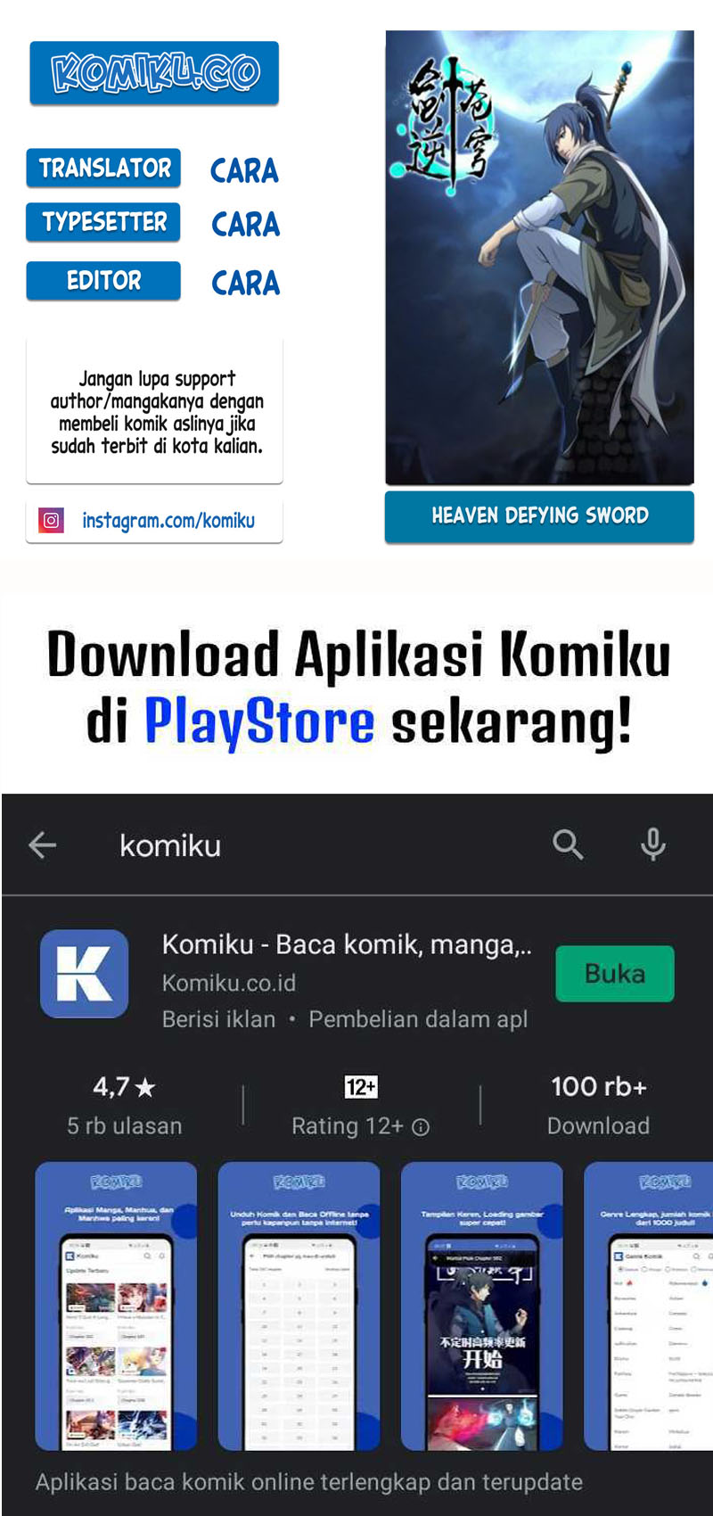 Heaven Defying Sword Chapter 91 - halaman 1