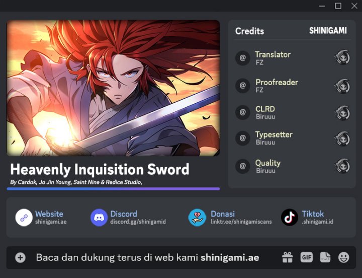 Heavenly Inquisition Sword Chapter 102 - halaman 1