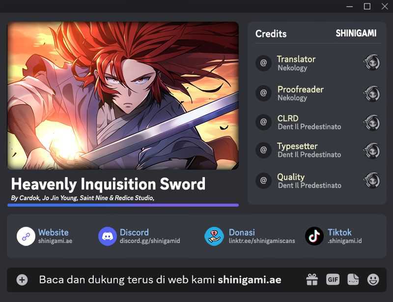 Heavenly Inquisition Sword Chapter 103 - halaman 1
