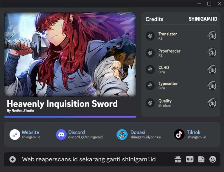 Heavenly Inquisition Sword Chapter 64 - halaman 1