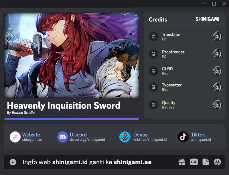 Heavenly Inquisition Sword Chapter 66 - halaman 1
