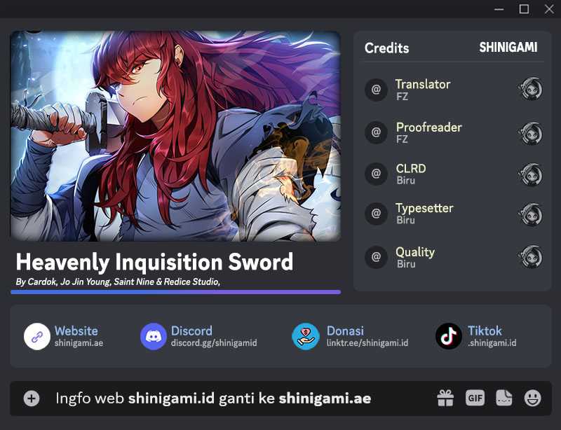 Heavenly Inquisition Sword Chapter 71 - halaman 1