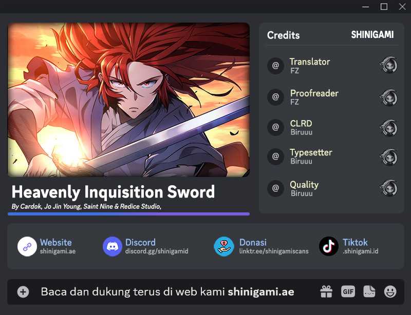 Heavenly Inquisition Sword Chapter 95 - halaman 1