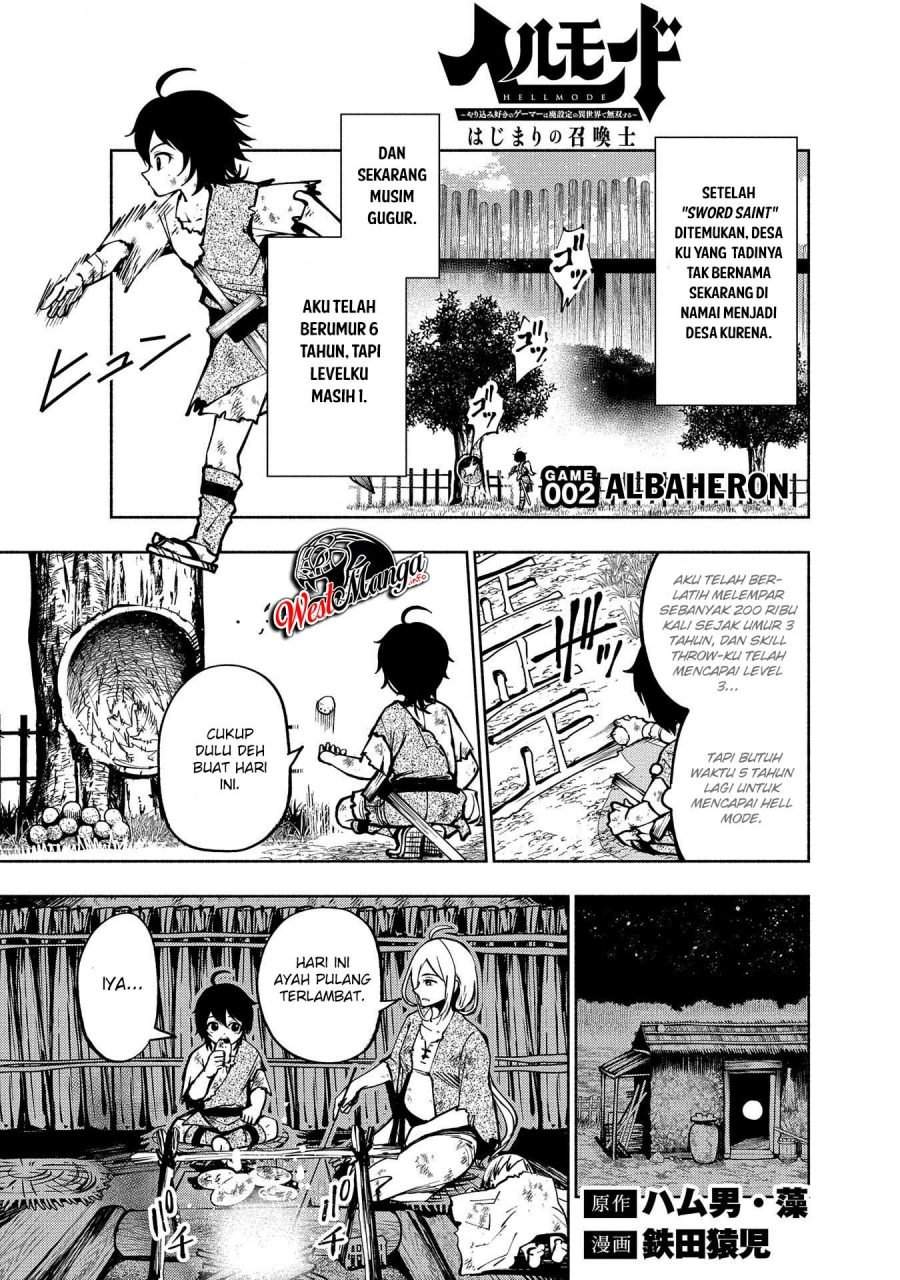 Hell Mode: Yarikomi Suki no Gamer wa Hai Settei no Isekai de Musou Suru Chapter 2 - halaman 3