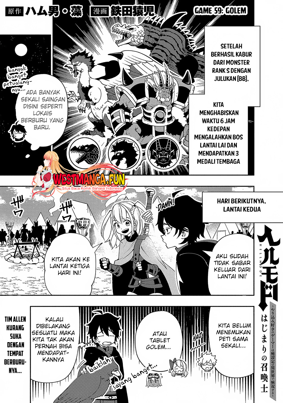 Hell Mode: Yarikomi Suki no Gamer wa Hai Settei no Isekai de Musou Suru Chapter 59 - halaman 2