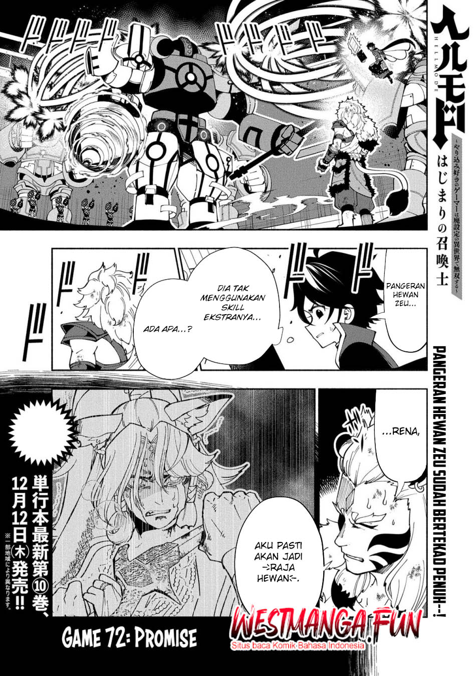 Hell Mode: Yarikomi Suki no Gamer wa Hai Settei no Isekai de Musou Suru Chapter 72 - halaman 2