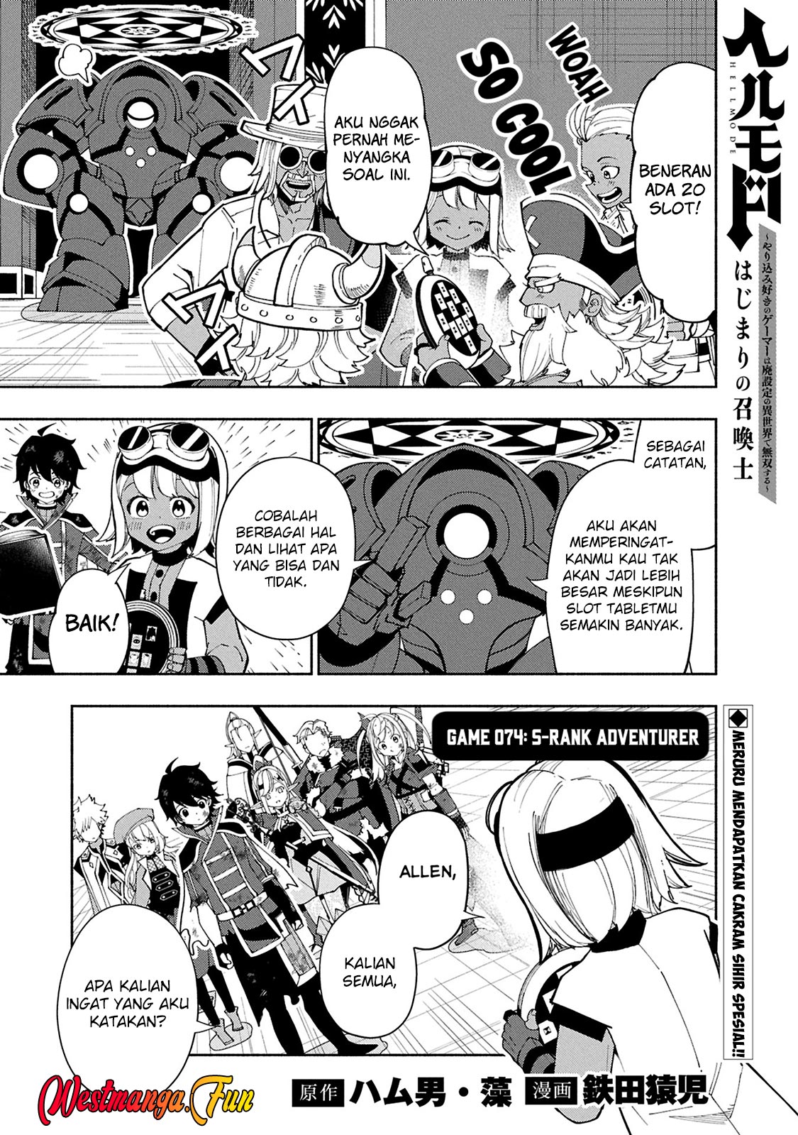 Hell Mode: Yarikomi Suki no Gamer wa Hai Settei no Isekai de Musou Suru Chapter 74 - halaman 2