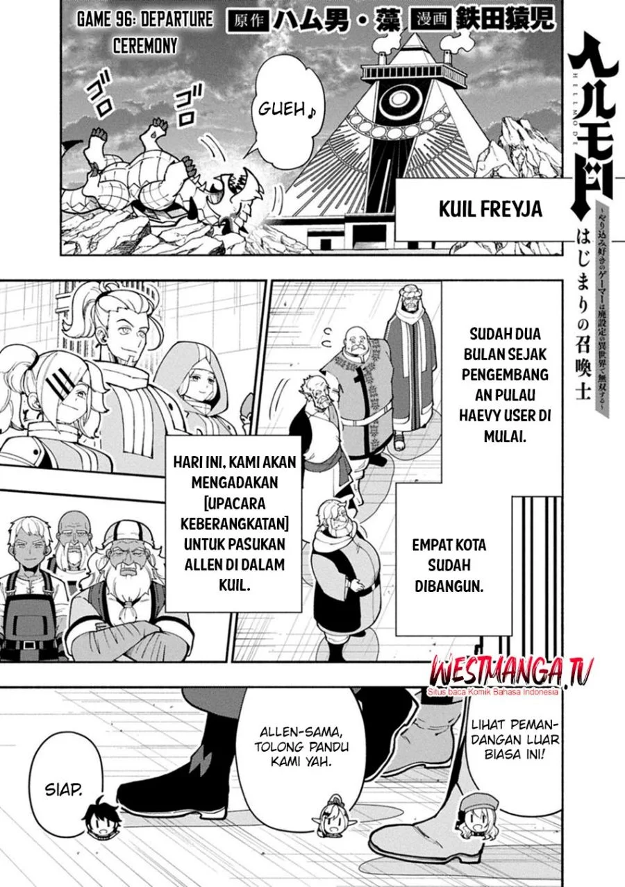 Hell Mode: Yarikomi Suki no Gamer wa Hai Settei no Isekai de Musou Suru Chapter 96.1 - halaman 2