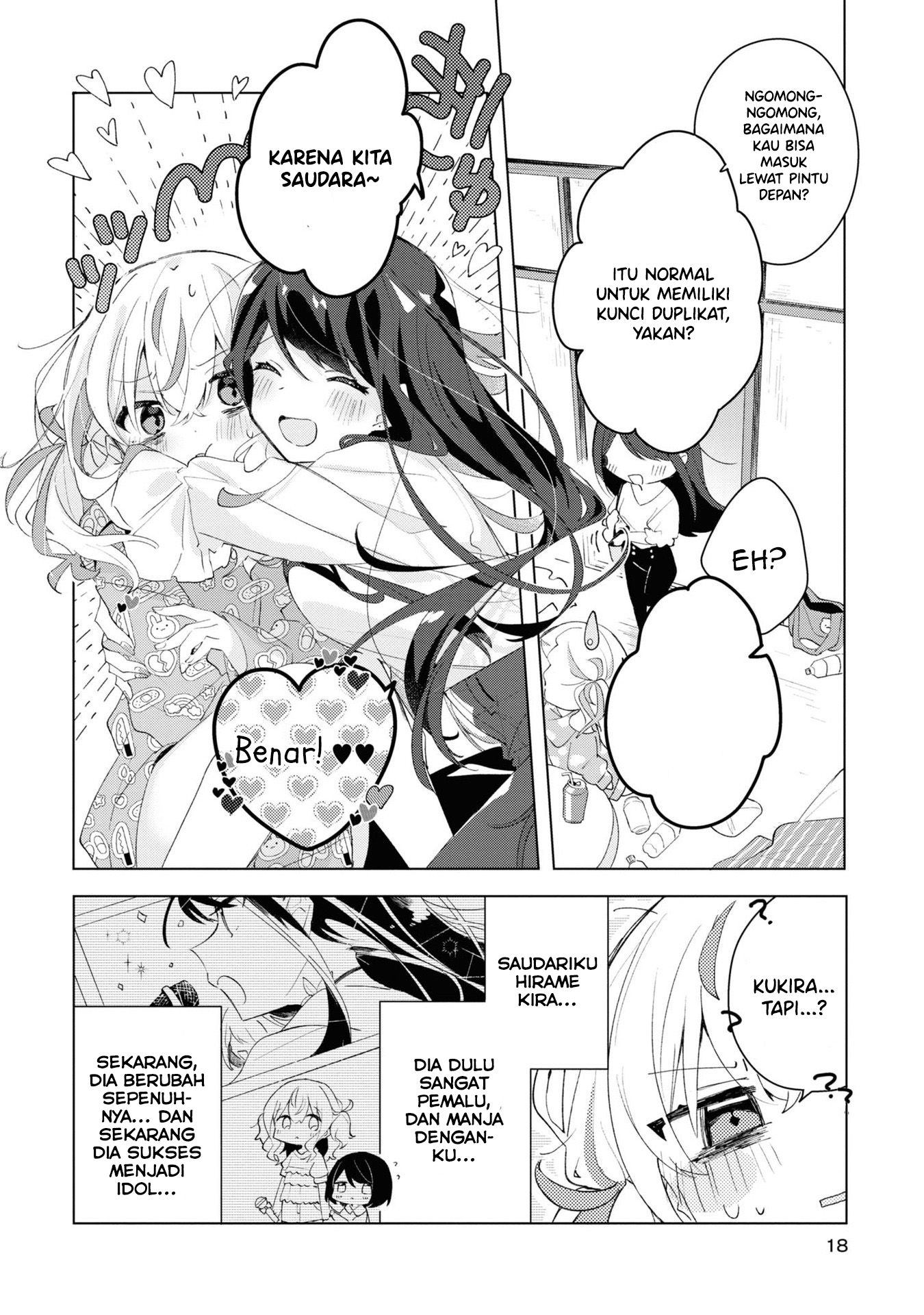Herami Shimai wa Docchi mo Yanderu Chapter 1 - halaman 17