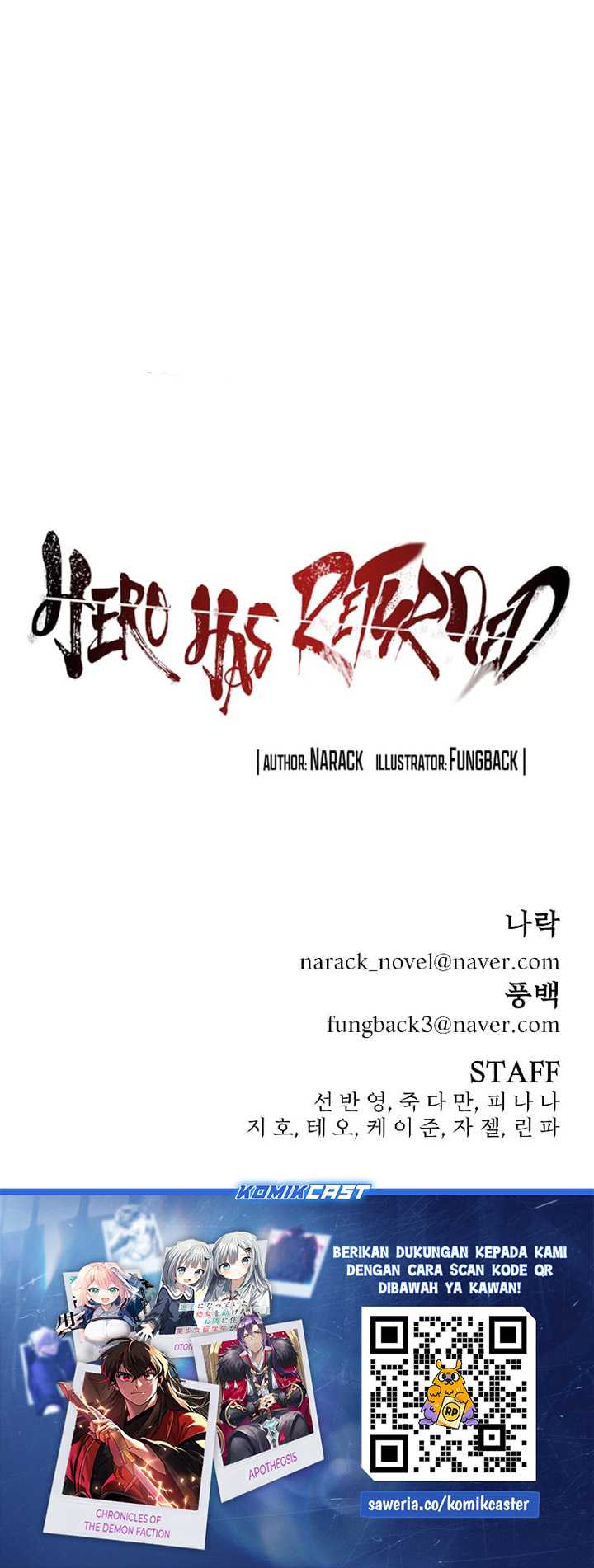 Hero Has Returned Chapter 130 - halaman 65