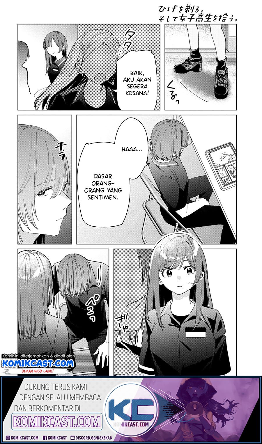 Hige Wo Soru. Soshite Joshikosei Wo Hirou. Chapter 24.2 - halaman 2