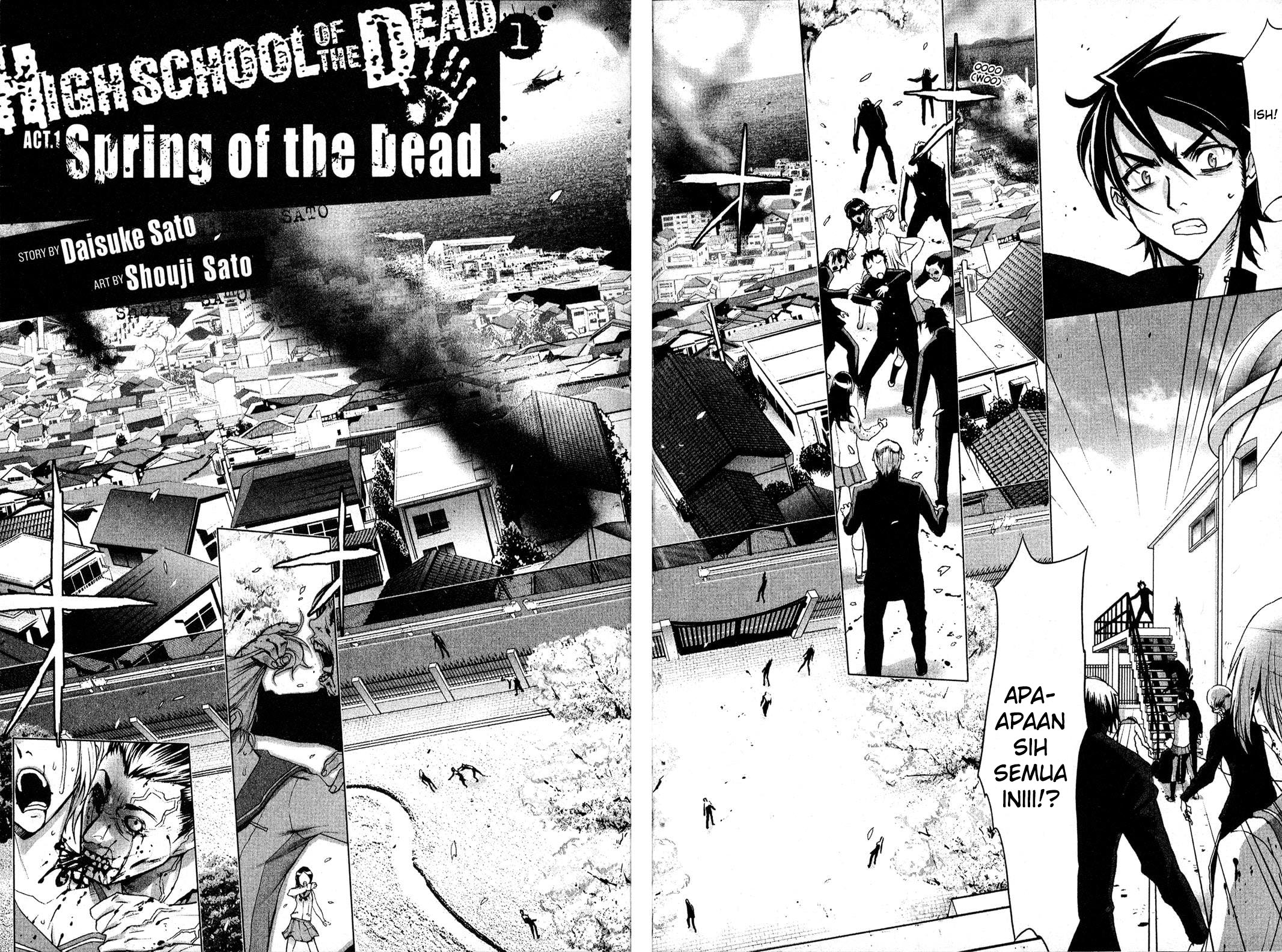 Highschool of the Dead Chapter 1.1 - halaman 9