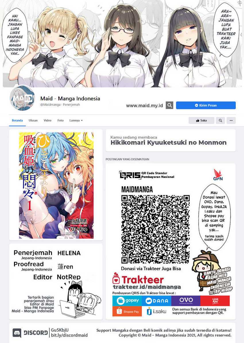Hikikomari Kyuuketsuki no Monmon Chapter 12 - halaman 2