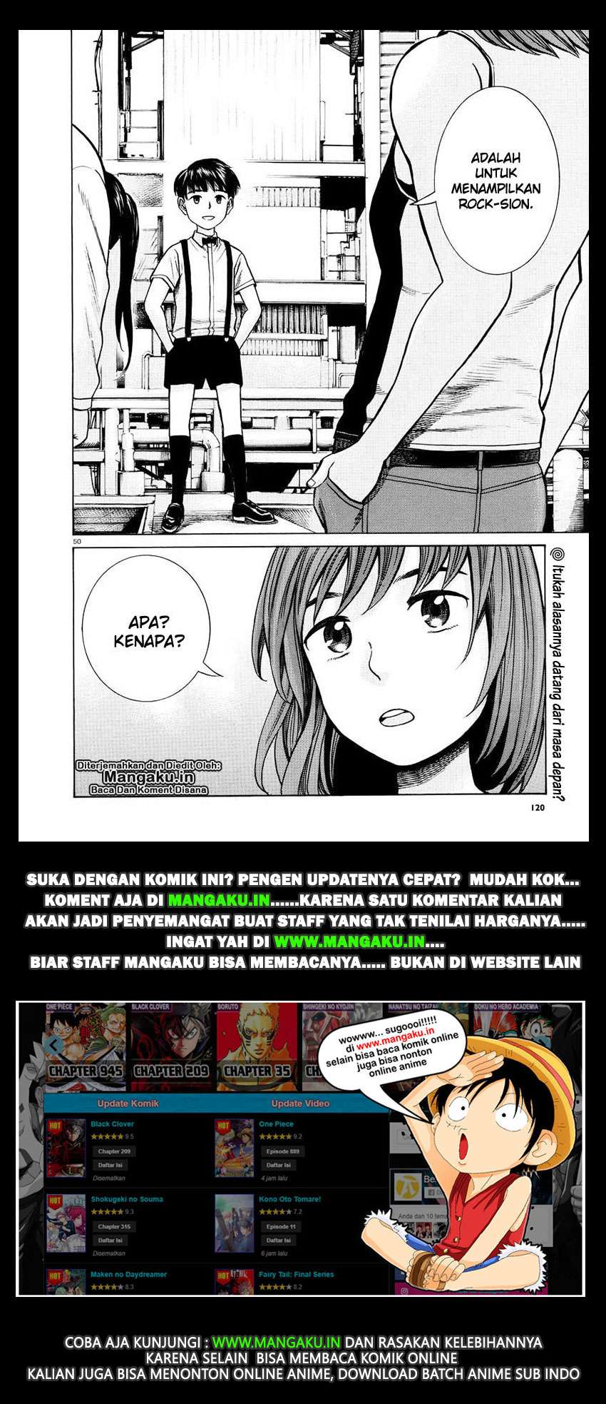 Hinamatsuri Chapter 68 - halaman 50