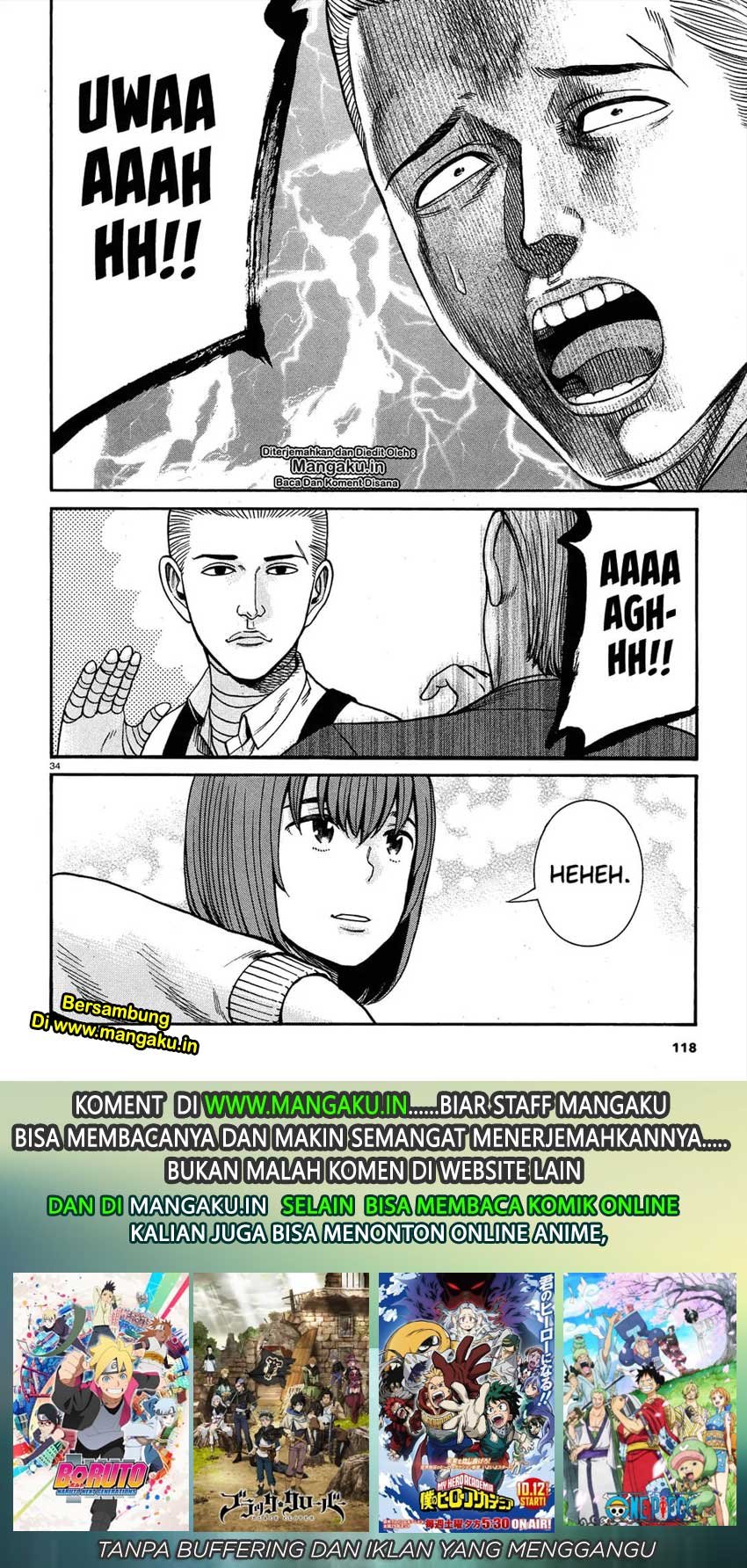 Hinamatsuri Chapter 89 - halaman 34