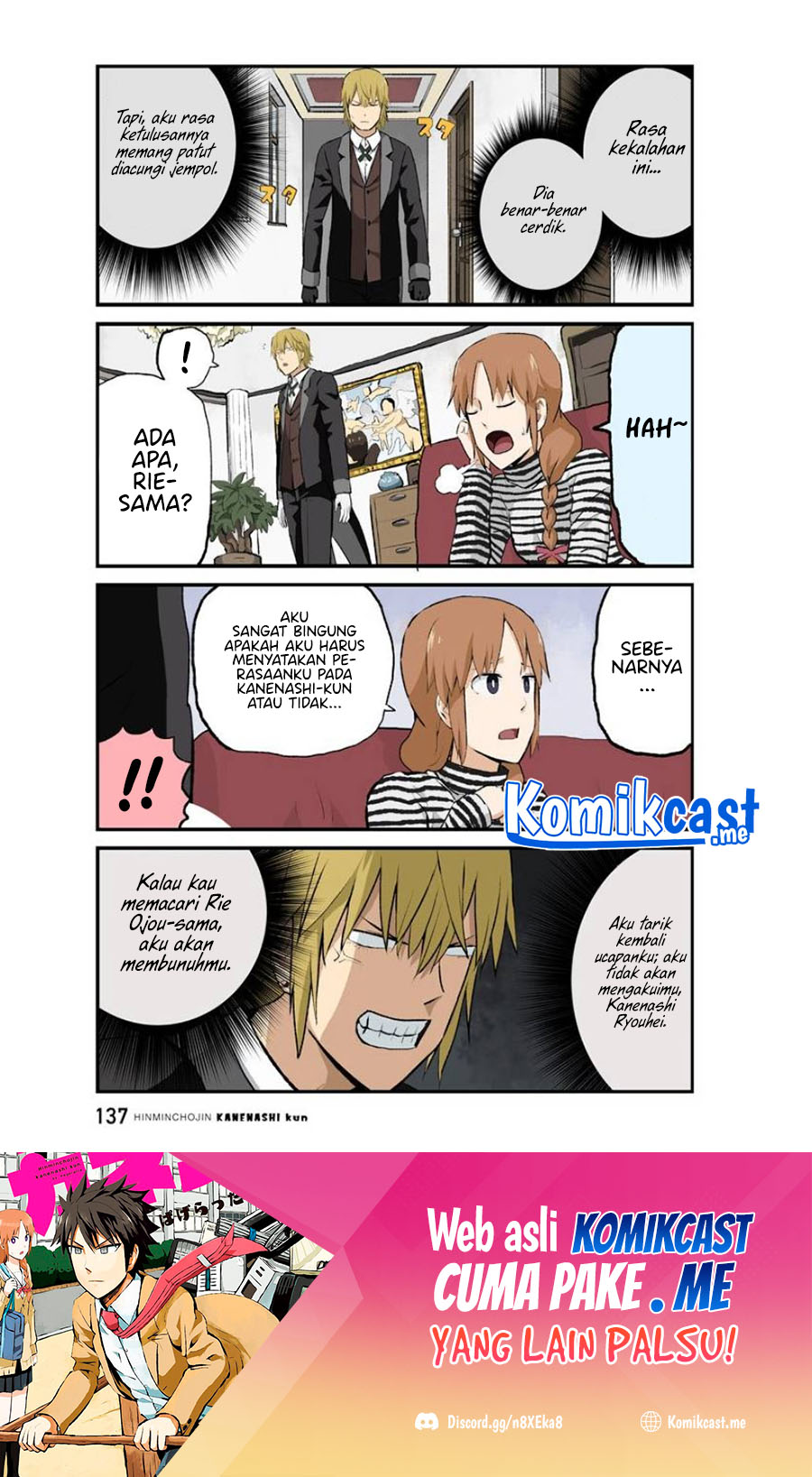 Hinmin Choujin Kanenashi-kun Chapter 37 - halaman 12