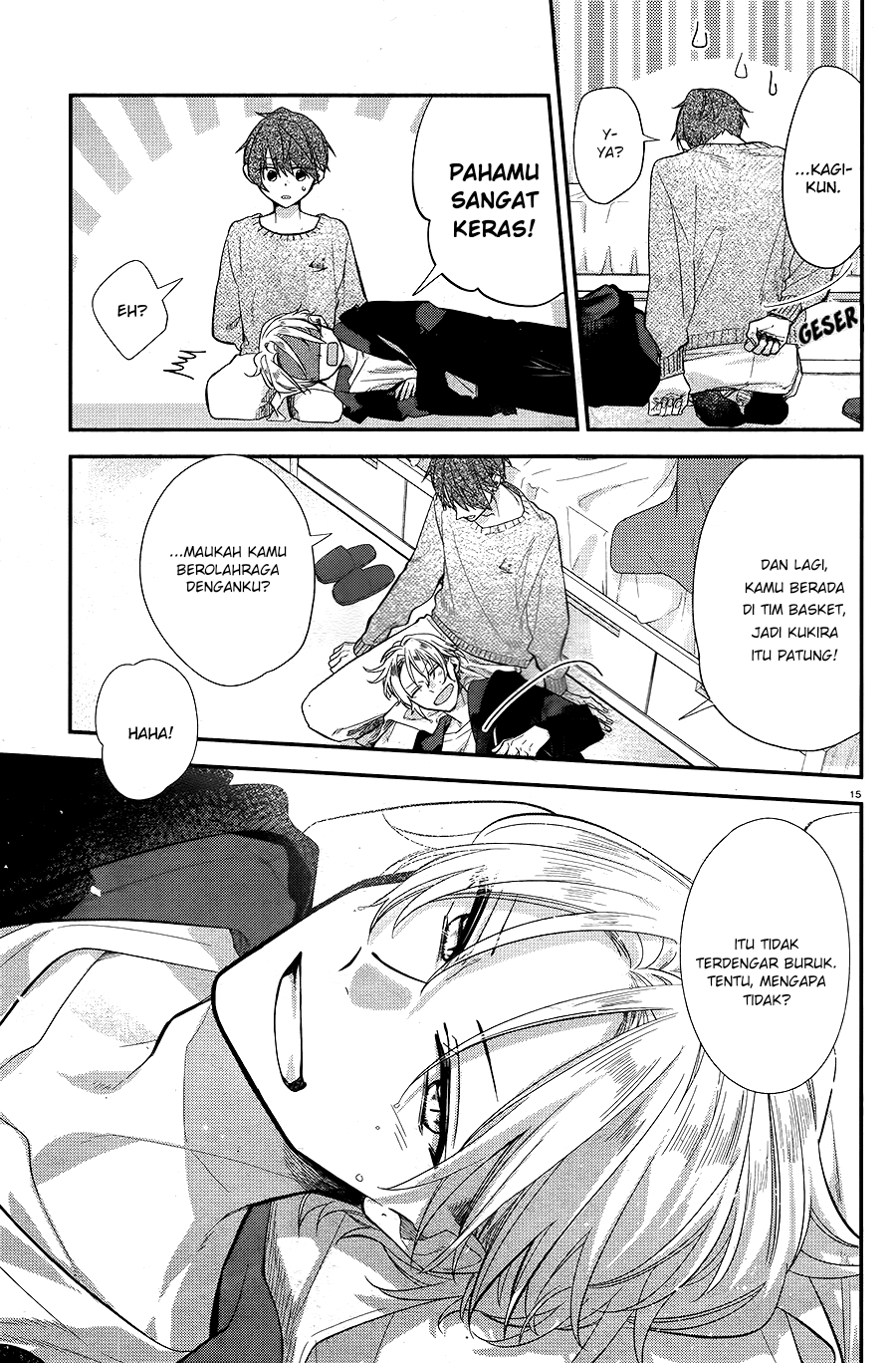 Hirano to Kagiura Chapter 7 - halaman 15